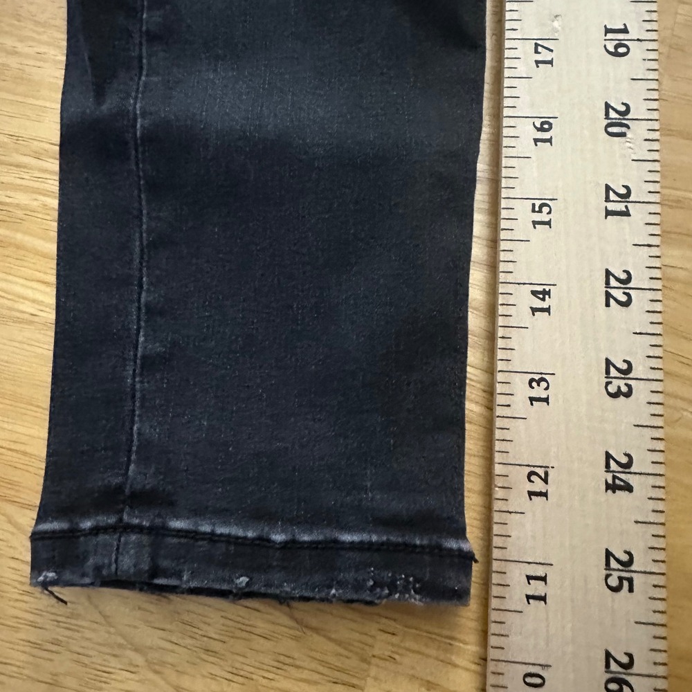 BKE Stella‎ Womens Black Denim Ankle Skinny Jeans Size 27 Distressed Low Rise - Picture 9 of 12